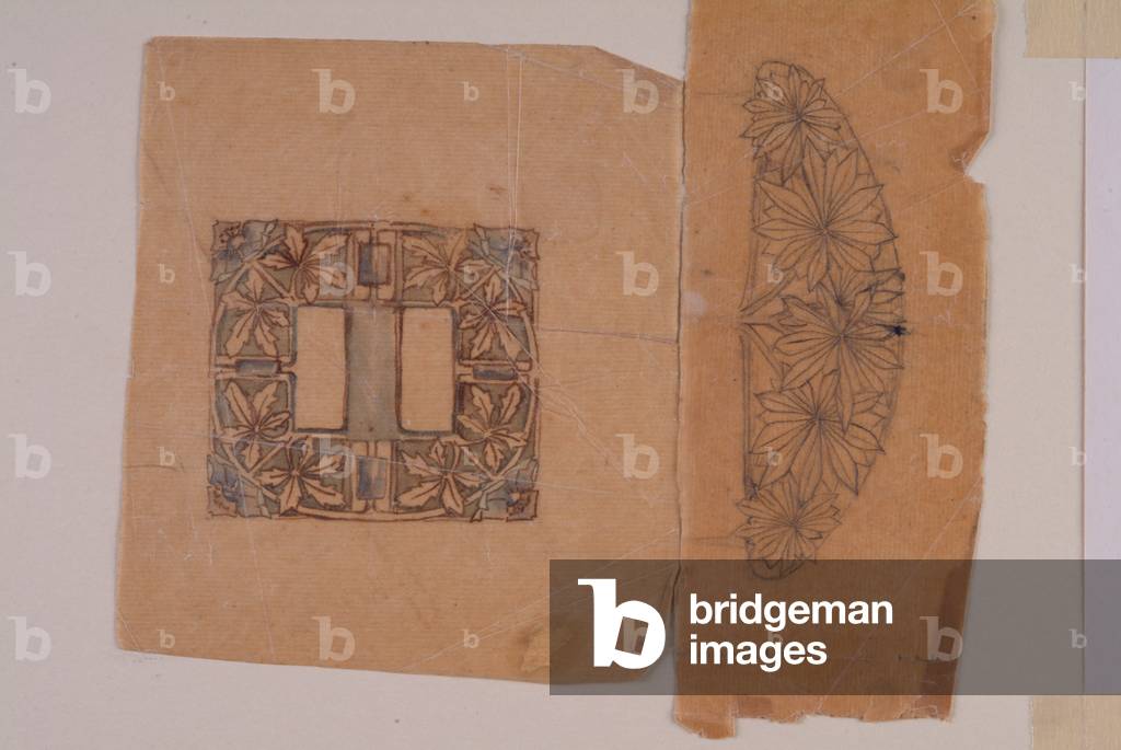 Disegni di gioielli (matita, inchiostro e lavaggio su carta)