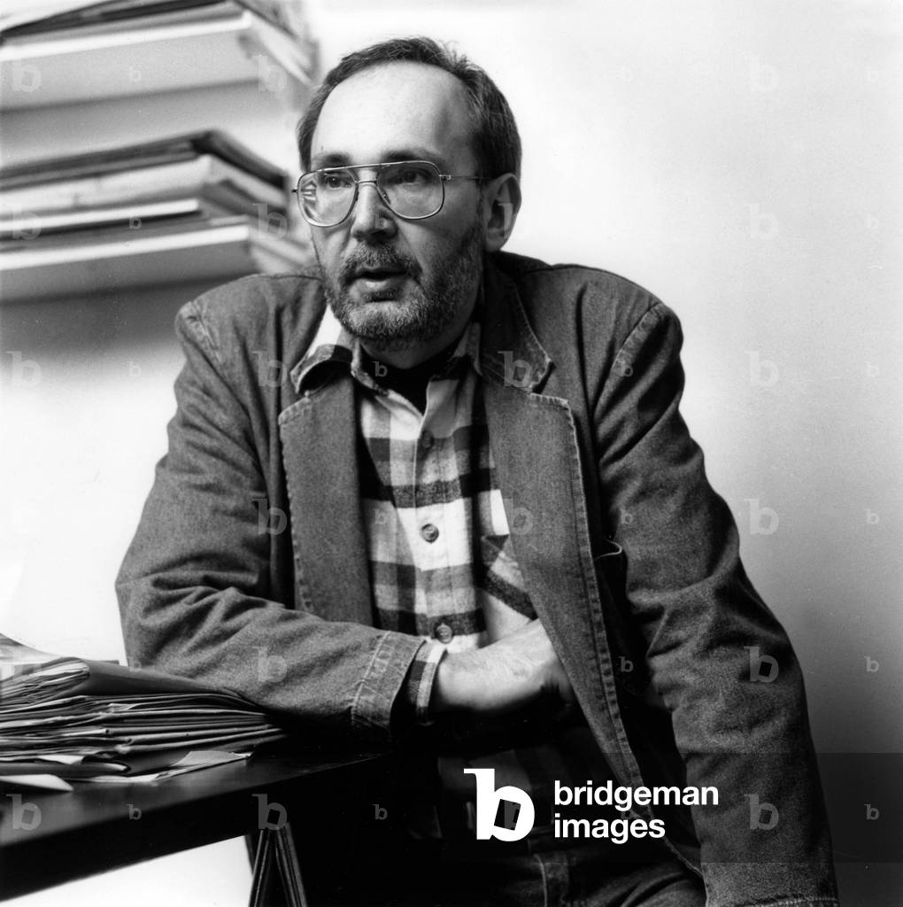 Image of Photography depicting Serge Brussolo by Louis Monier, b/w