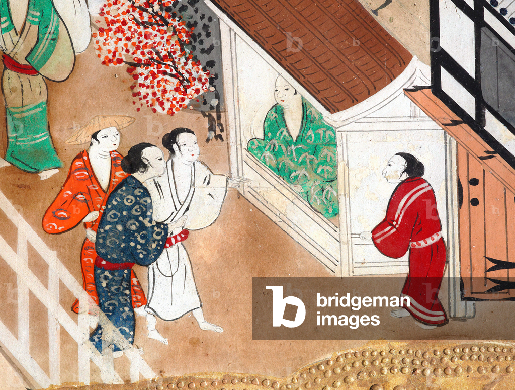 Osakazu Byobu - Paravento pieghevole giapponese a otto pannelli (dipinto)