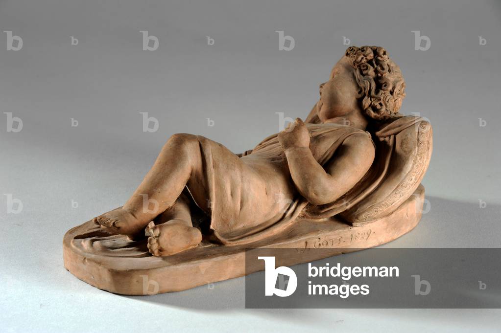 Maquette per Jane Gott come un bambino nel bosco, 1829 (terracotta)