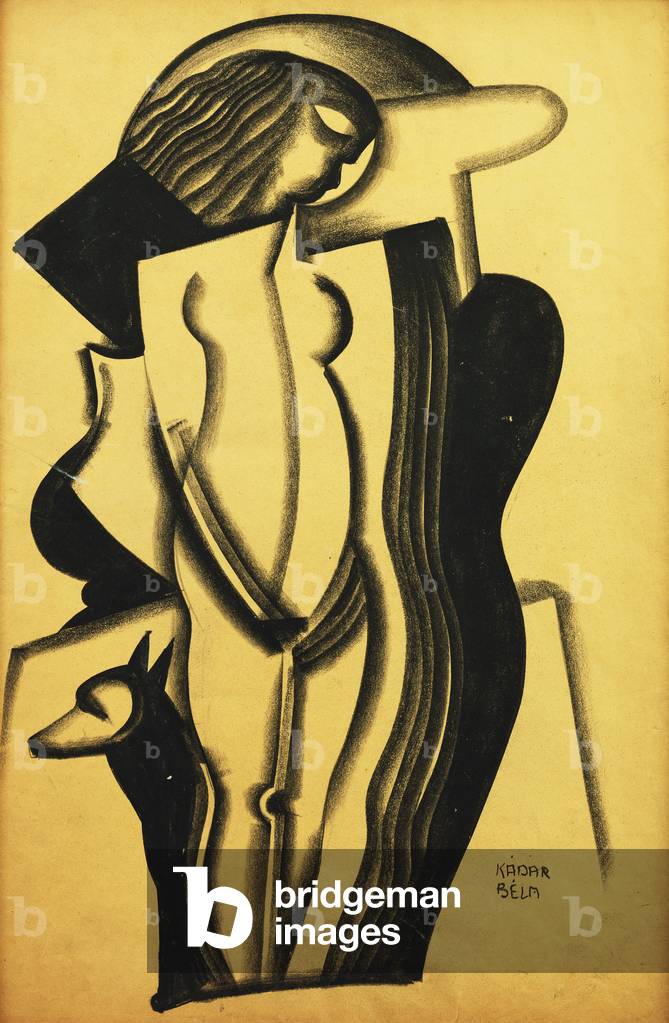 Figura astratta; Figura Astraite, (pastello su carta)