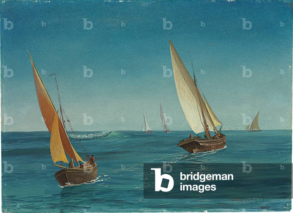 Auf dem Mittelmeer (Öl auf Papier an Bord)