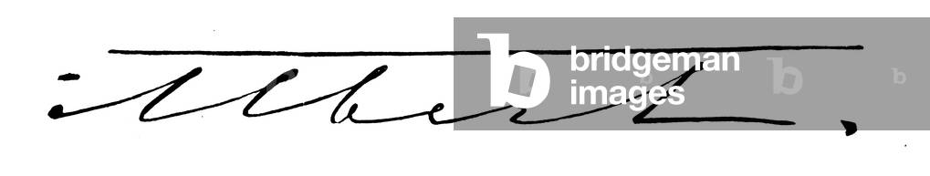 Signatur von Albert, Der Prinz Gemahlin (Gravur)