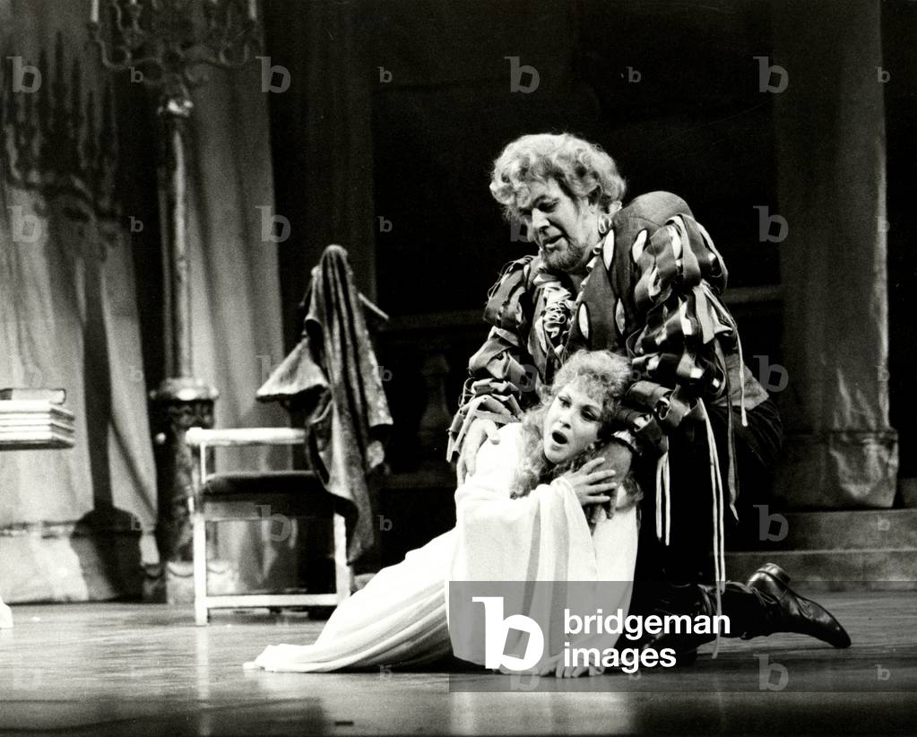 Immagine di Fotografia "QUILICO Luigi come Rigoletto" di André Le Coz, b/w