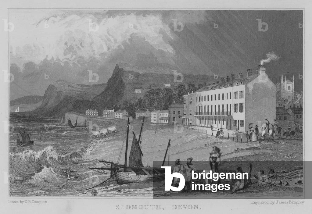 Sidmouth par George Bryant Campion, b/w