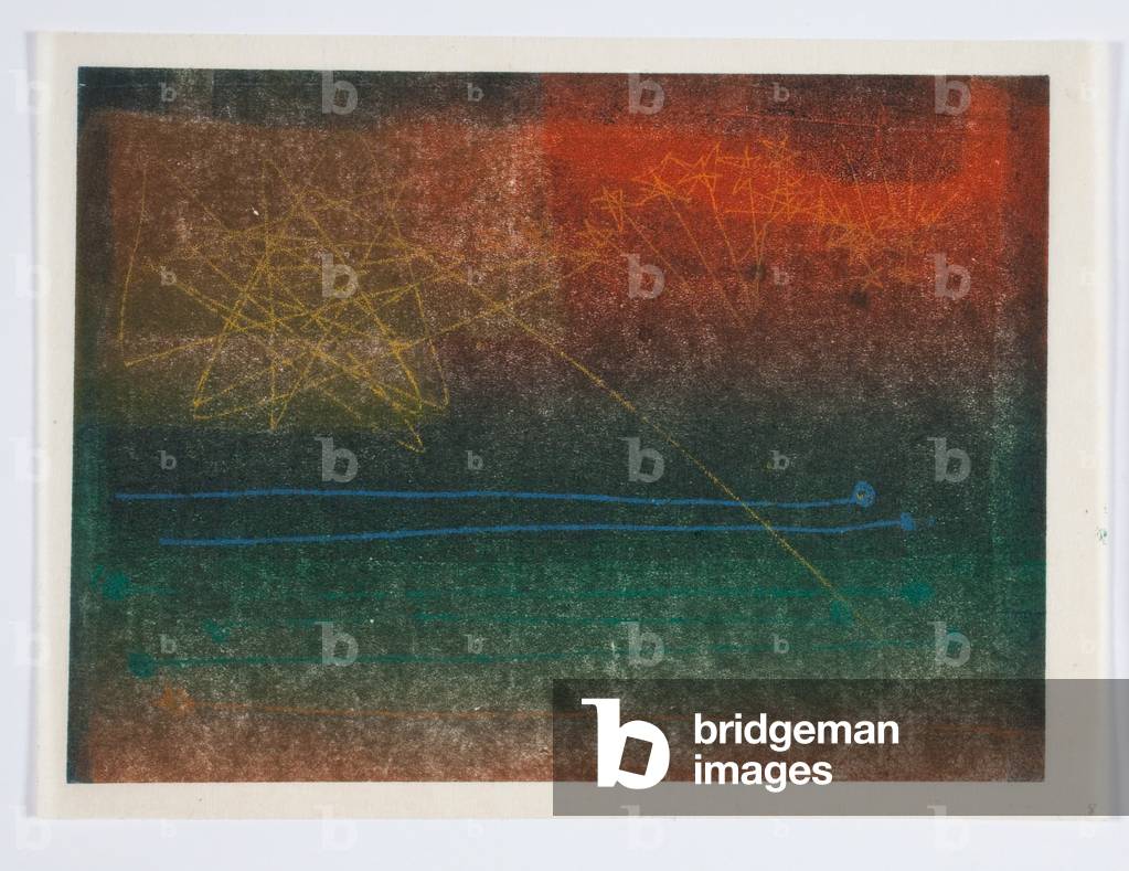 Ohne Titel, 1945 (Monoprint auf cremefarbenem Japan-Papier)