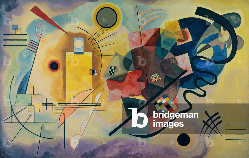 Yellow. Painting by Wassily Kandinsky - Bridgeman Images