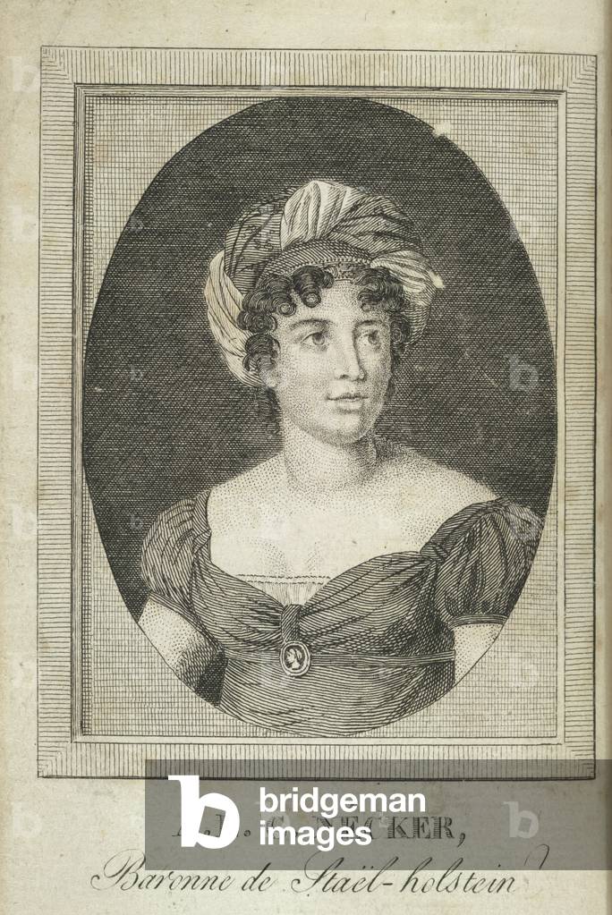 A.L.G. Nécker. Madame de StaÃ“ l, Pseudonym von Anne Louise Germaine Necker, Baronin von StaÃ“ l-Holstein (176