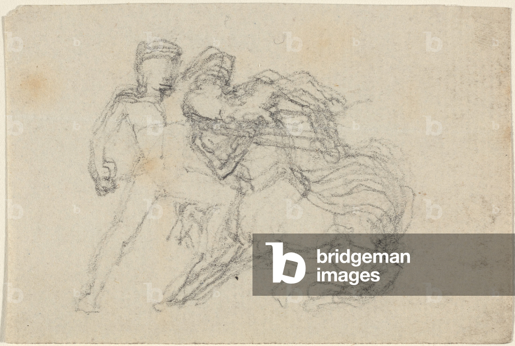 Battaglia tra uomo e centauro (grafite)