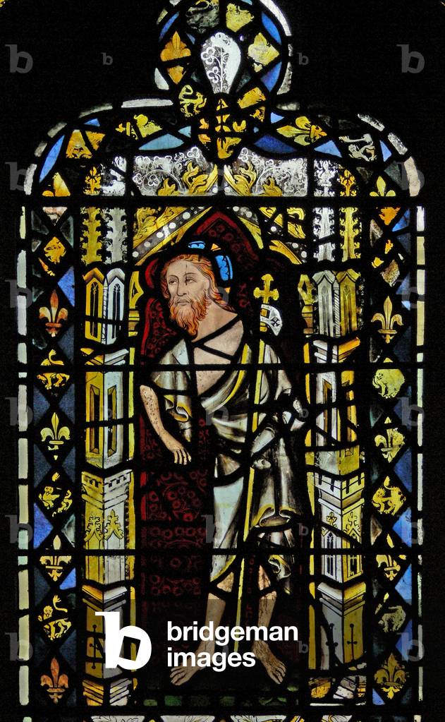 Window n2 depicting the Resurrected Christ (stained glass) by English Artist