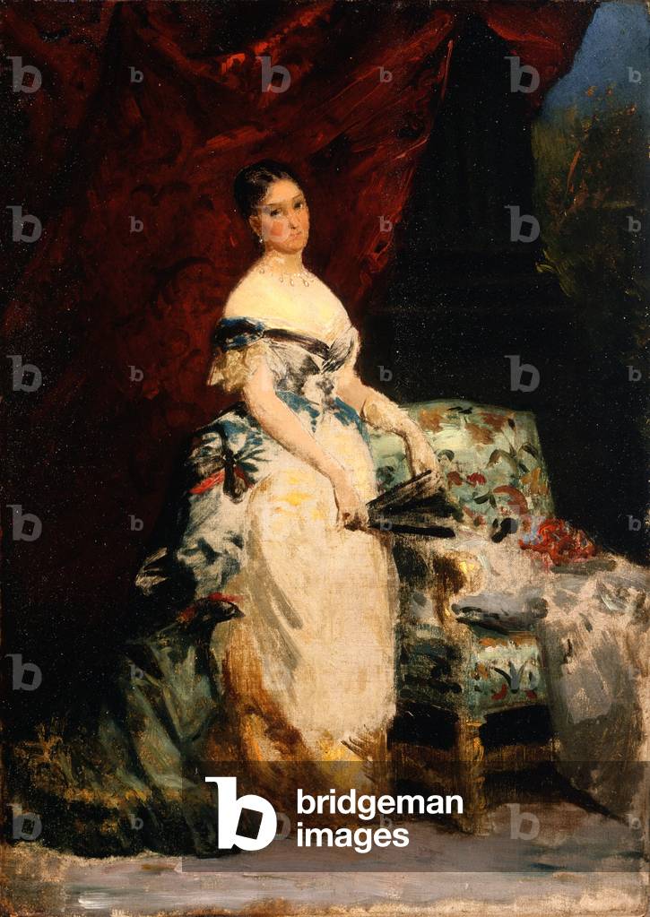 Ritratto della principessa Brancaccio-Massimo, 1860-70 (olio su tela)
