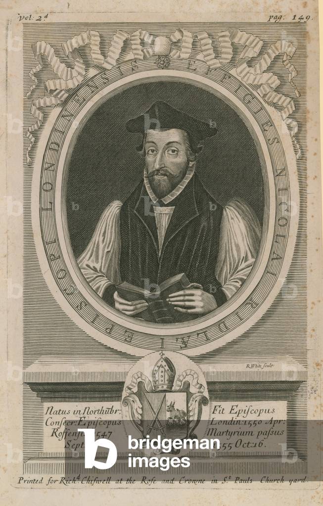 Porträt von Nicholas Ridley (gravieren)