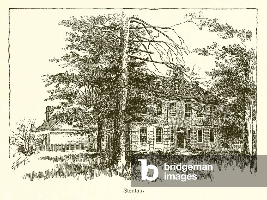 "Stenton (incisione)" di American School, b/w