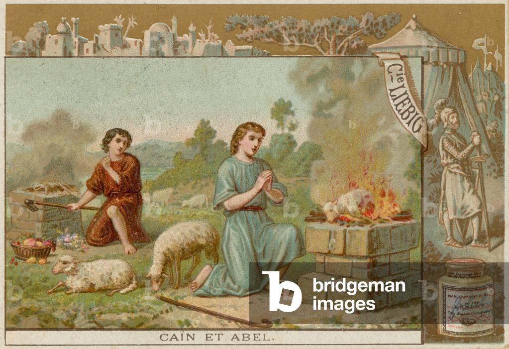 Kain und Abel (Chromolitho)