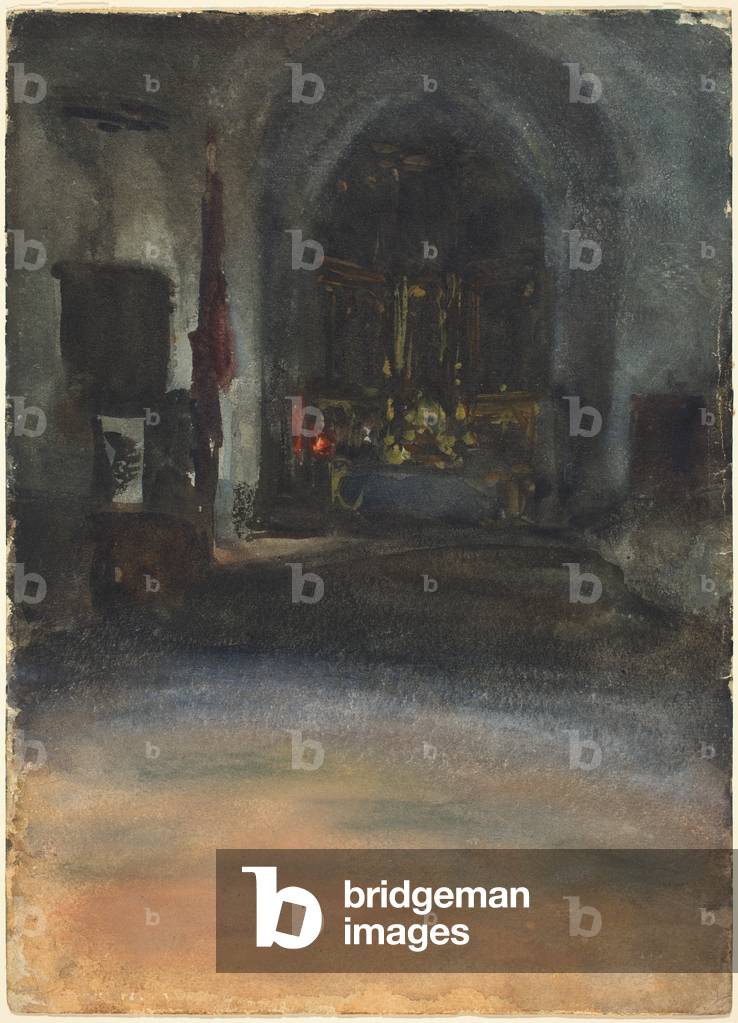 Intérieur de l'église espagnole 1880 par John Singer Sargent