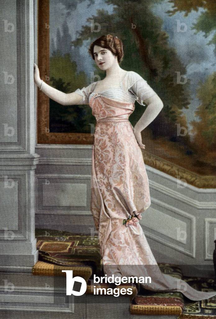Der französische Komiker Andree Barelly, gekleidet von Buzenet, Foto aus der französischen Zeitung „Le Theatre