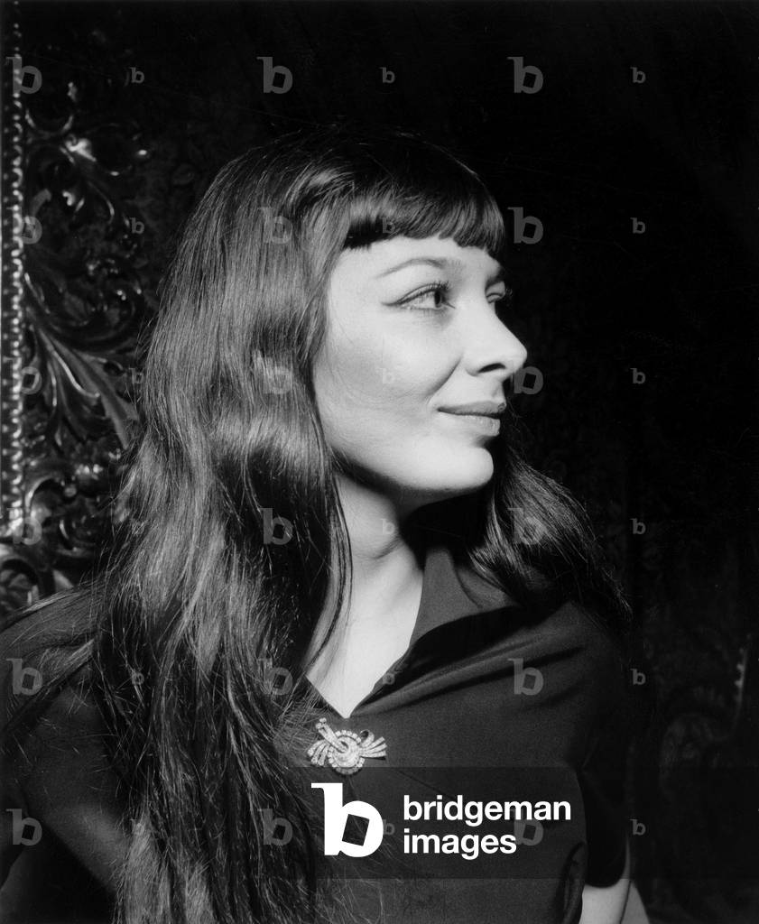 "Juliette Greco am 30. Dezember 1952 (s/w Foto)" 1952, b/w