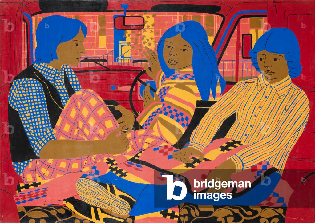 Image de Peinture représentant The Red Van 1977 par Norman Gilbert