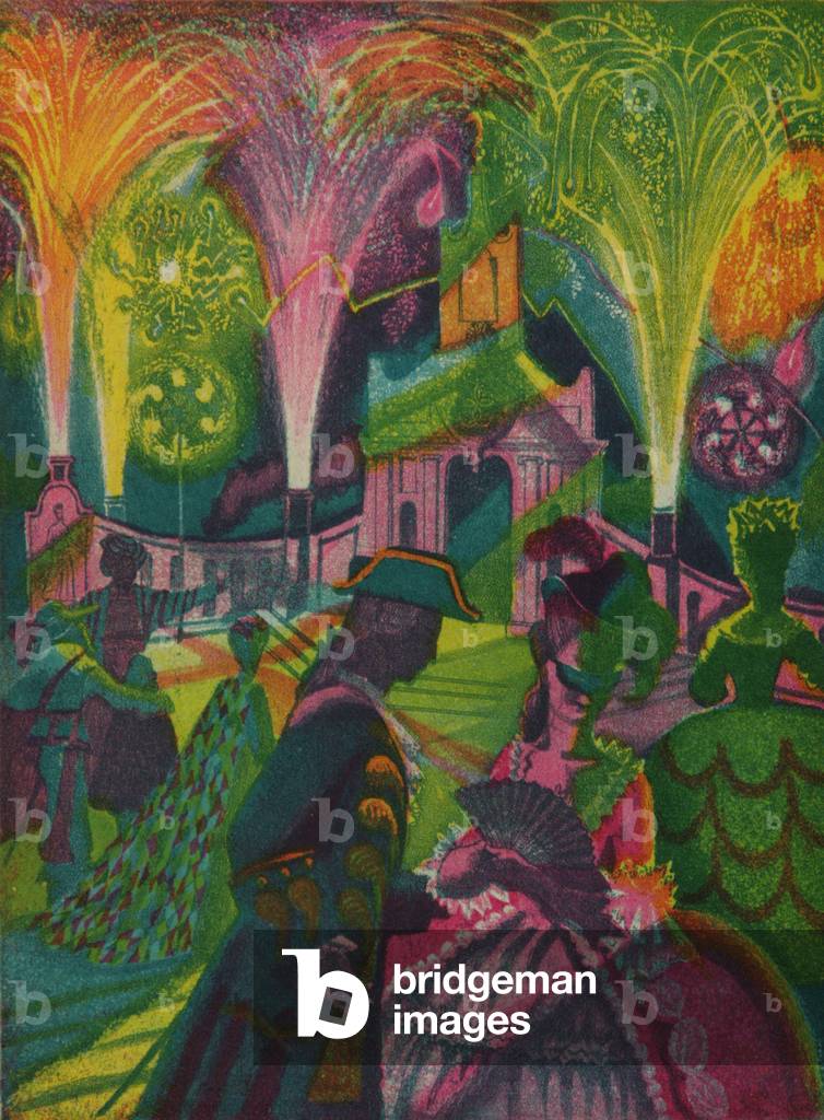 Immagine di Incisione "Fuochi d'artificio", 1988  di Olga Tuchina
