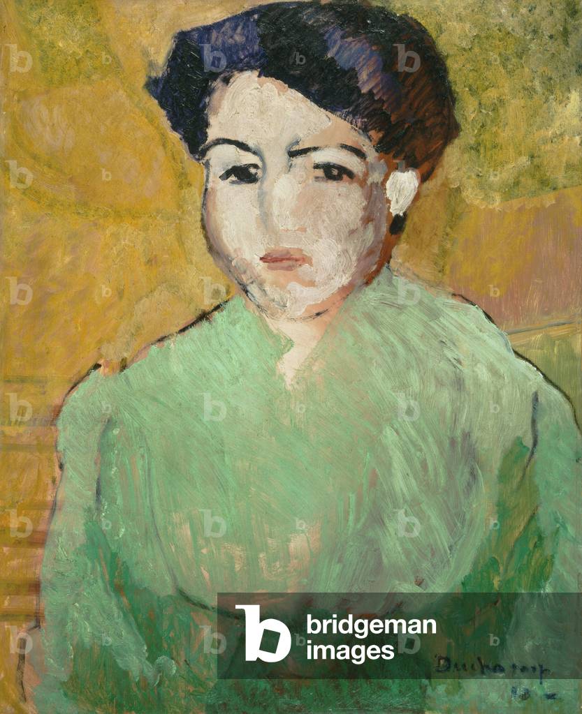 bruna in un verde camicetta, 1910 (olio su tela)