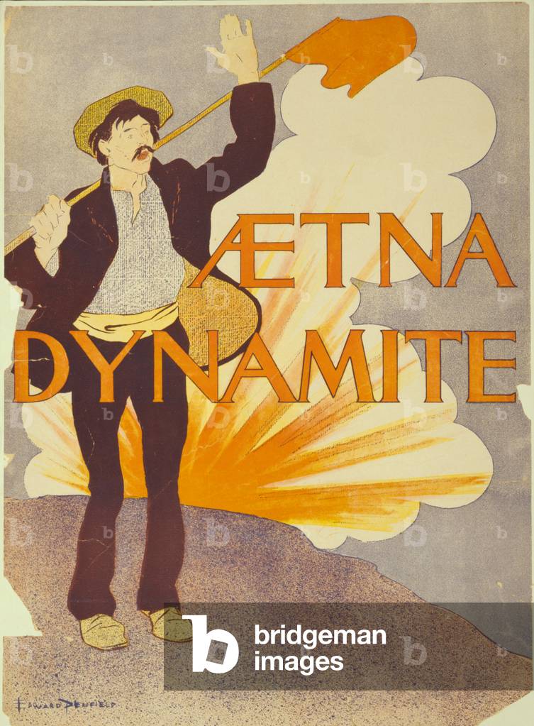 Aetna dynamite, 1895 (litografia a colori)