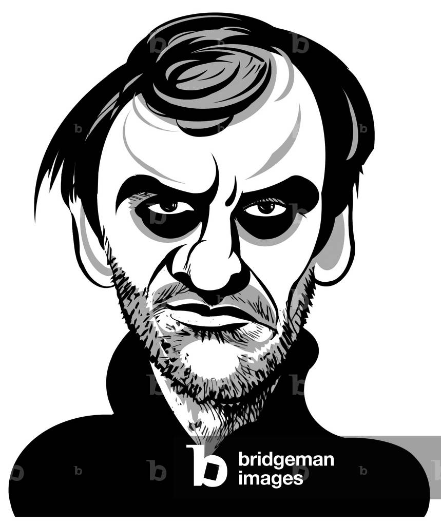 Valery Gergiev Karikatur des russisch-ossetischen Dirigenten (geb. 1953)