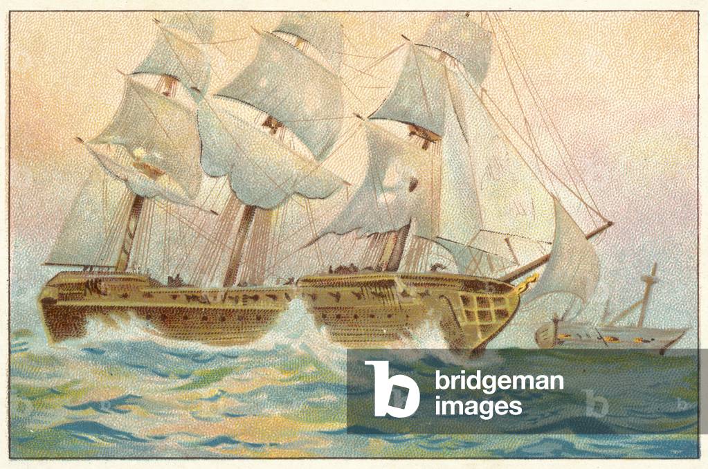 Il «Saucy Arethusa» (cromolito)