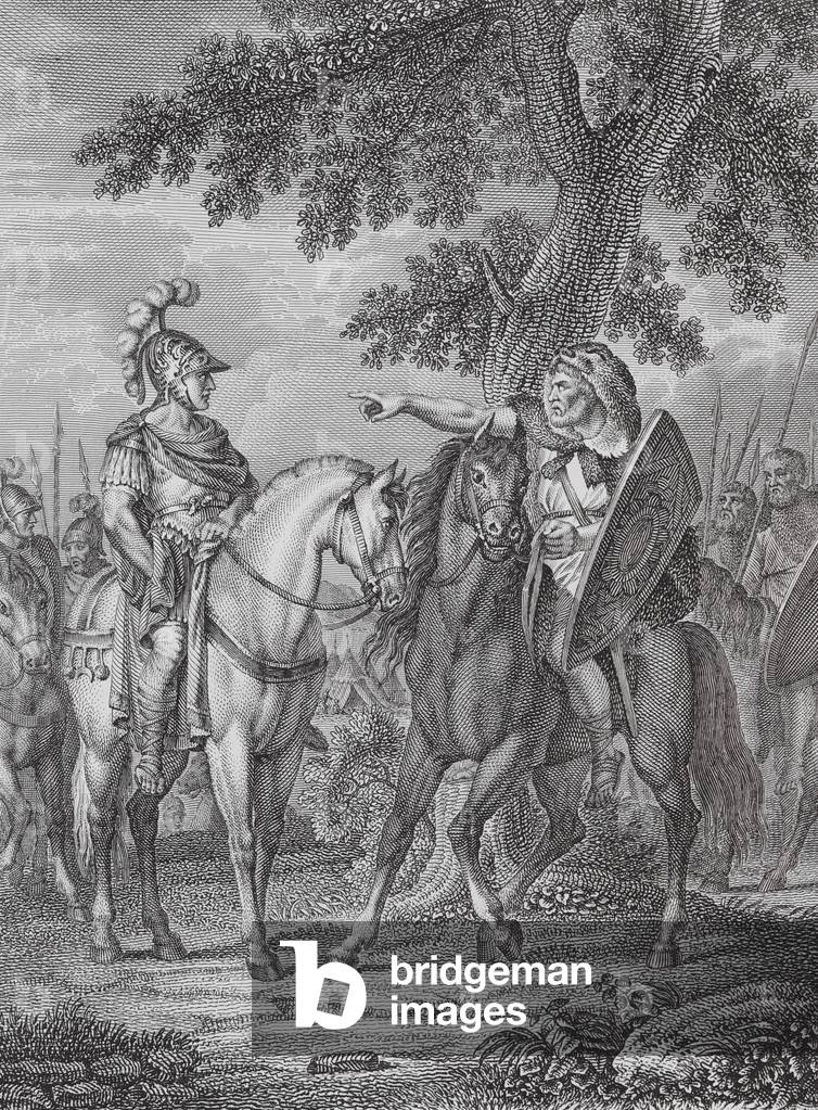 Image Of Julius Caesar And Ariovistus Before The Battle Of Vosges 58 image-of-julius-caesar-and-ariovistus-before-the-battle-of-vosges-58