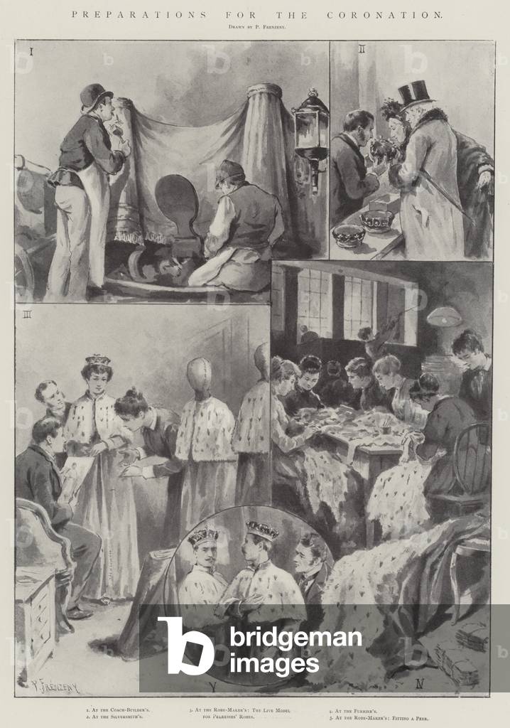 Preparazioni per l'Incoronazione (lito)