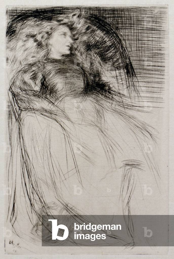 Bild von Gravur "Ermüdung" 1863 von James Abbott McNeill Whistler