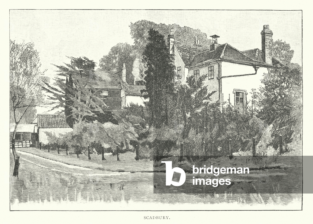Bild von Gravur "Scadbury (Kupferstich)" 1801 von English School