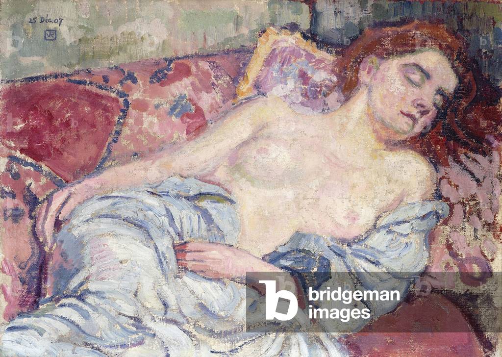 Nudo su un divan; Nu au Divan, 1907 (olio su tela)