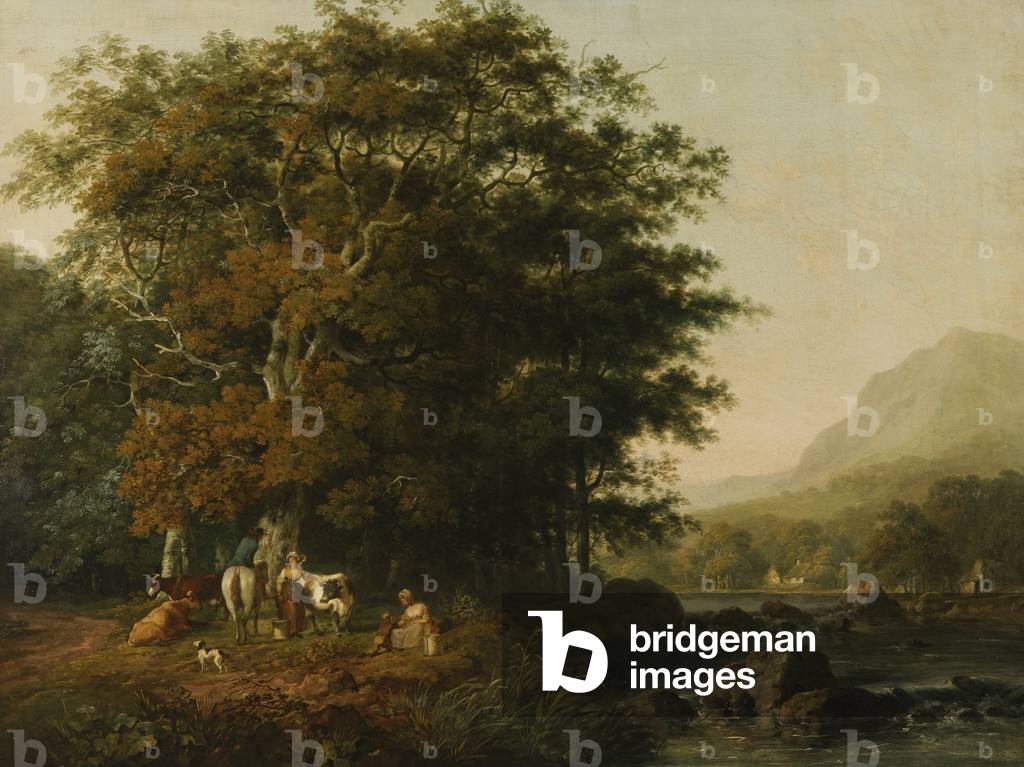 lattaie in un gallese paesaggio