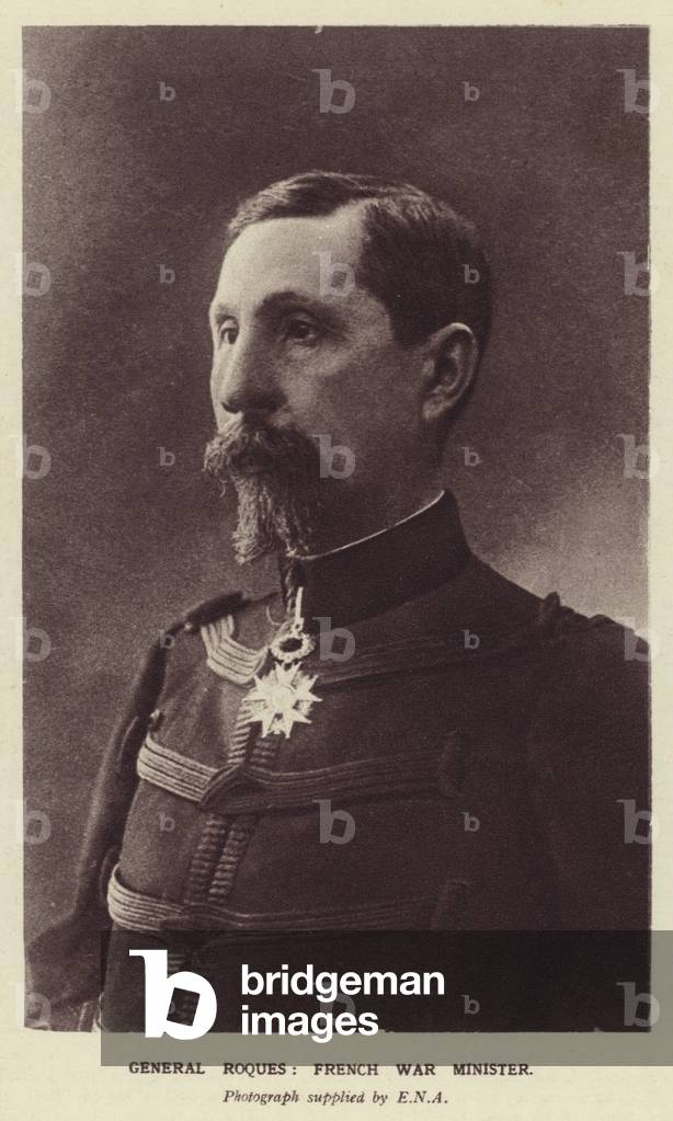 Generale Roques, Ministro della Guerra francese (foto b/n)