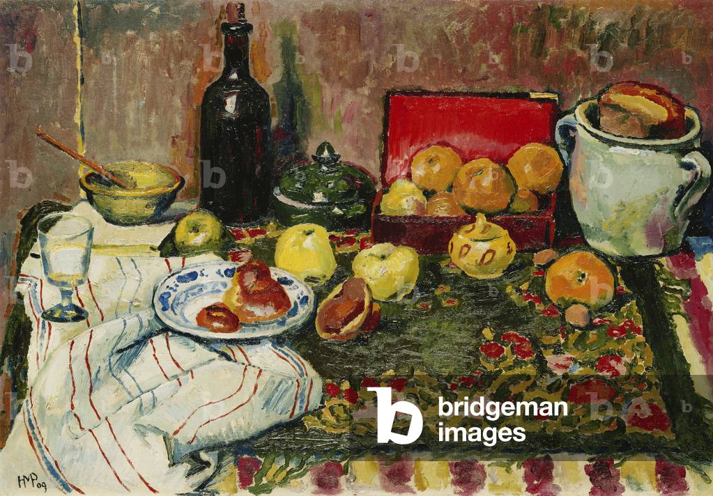 Stilleben, 1909 (öl auf leinwand)