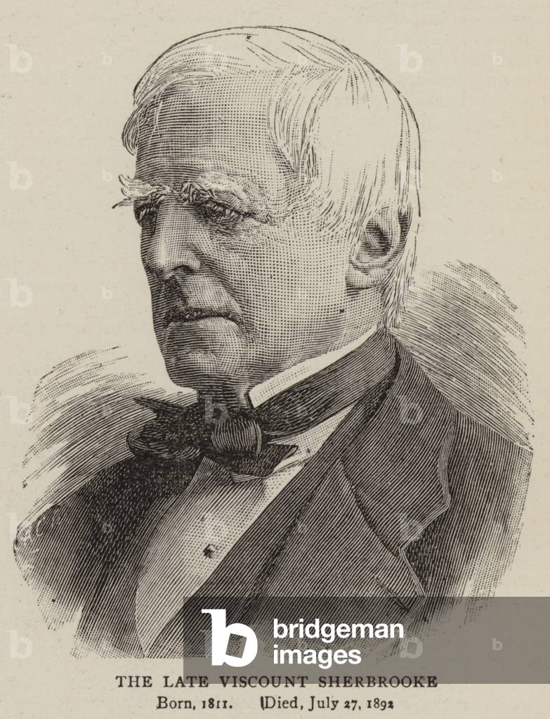 The Late Viscount Sherbrooke (engraving) by English Artist, b/w