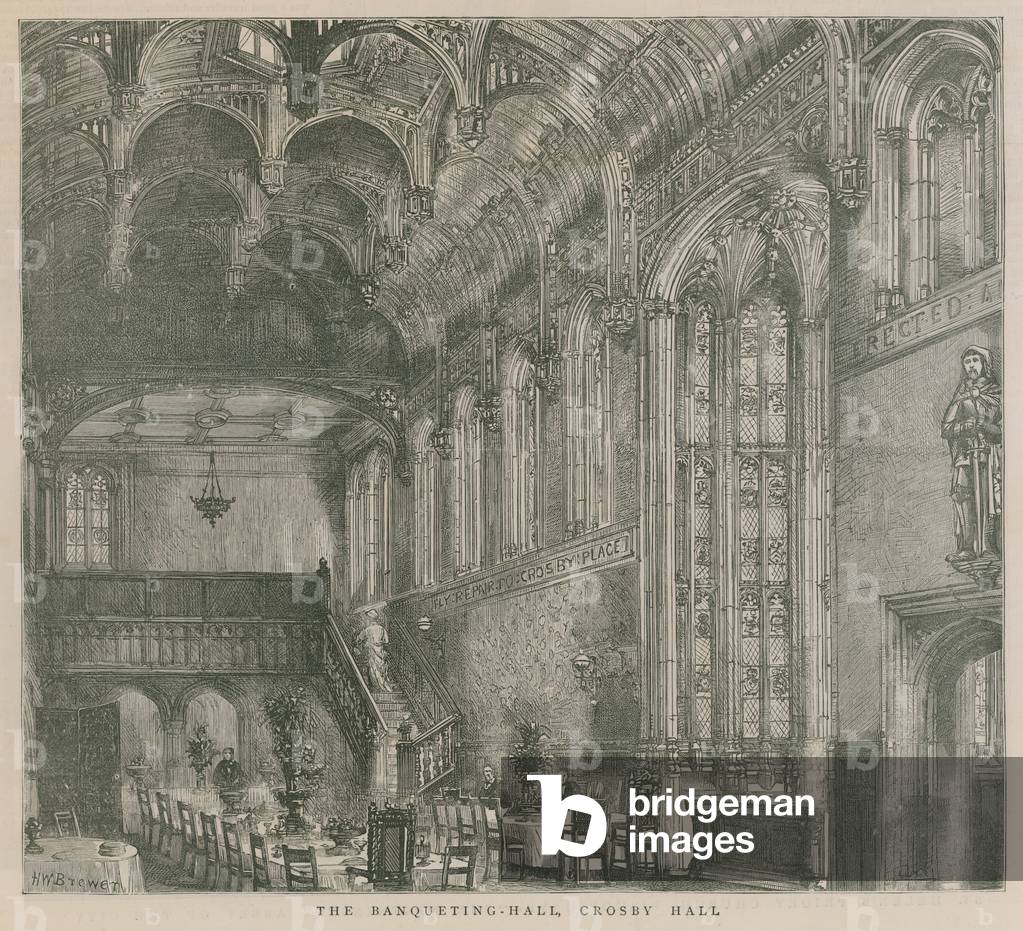 "The Banqueting Hall" von Henry William Brewer