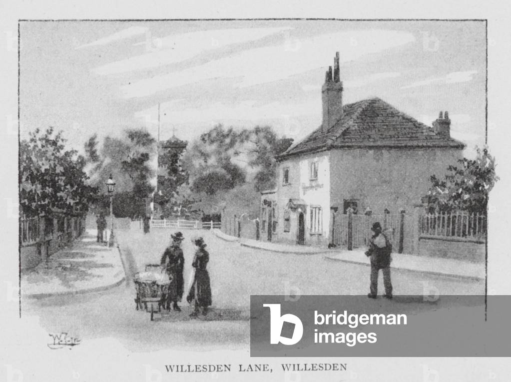 Willesden Lane, Willesden (litho)