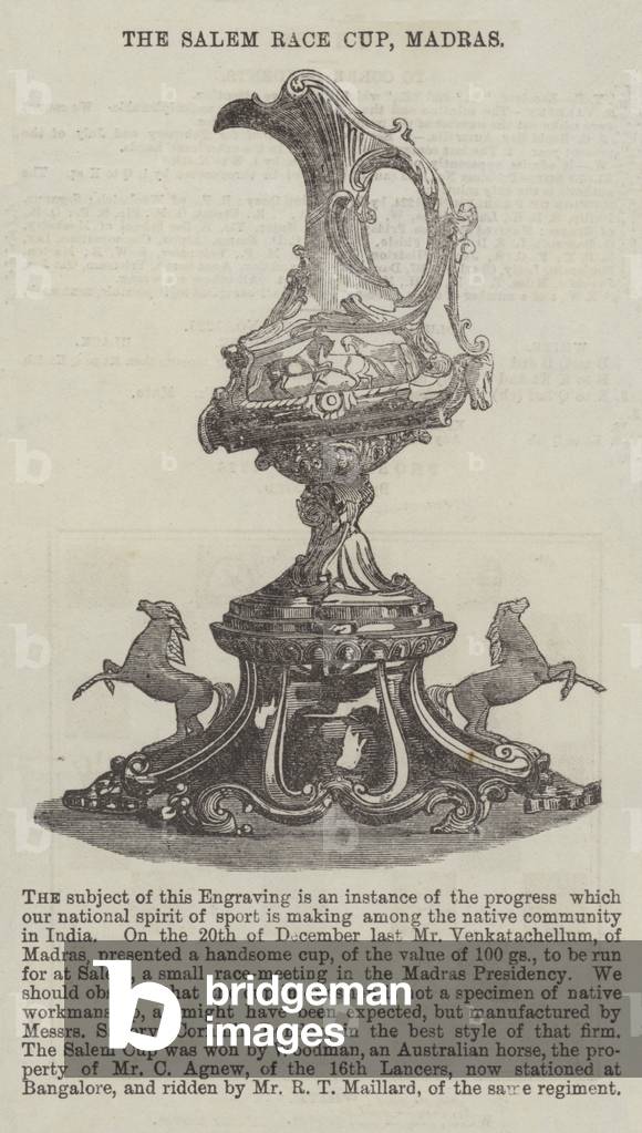 "Der Salem Race Cup" 1867 von English School