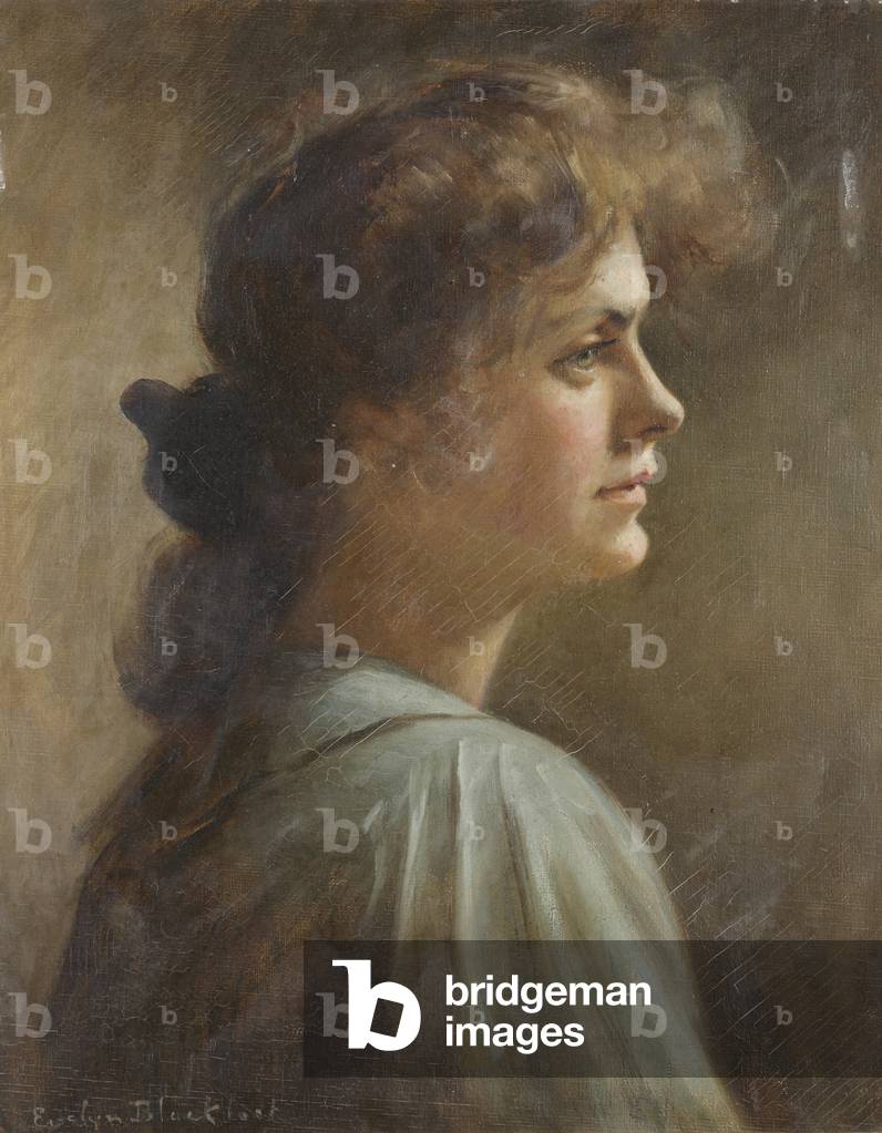 Immagine di Dipinto "Una giovane donna sconosciuta" di English School