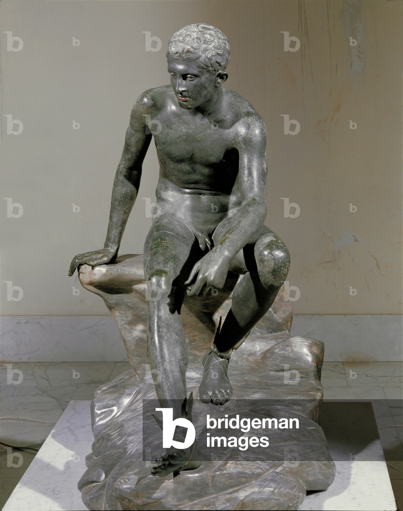 Image de Sculpture représentant Hermès au repos (bronze) par Erich Lessing