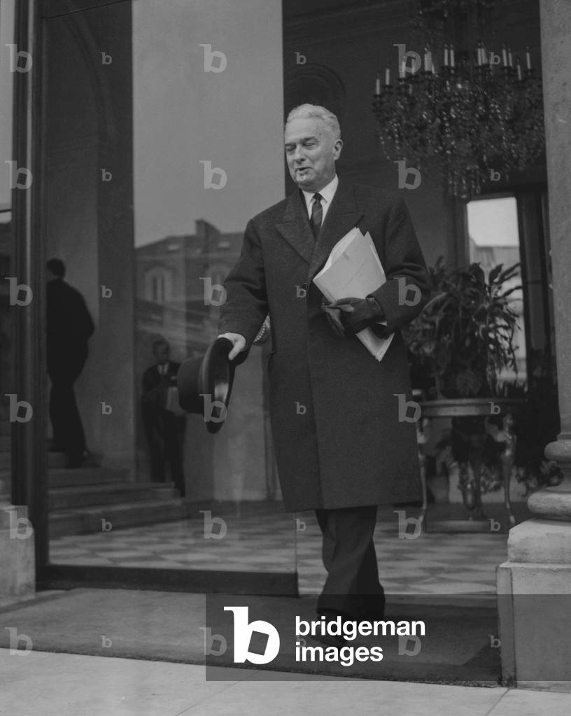 Image de Photographie représentant Louis Joxe 1960, b/w