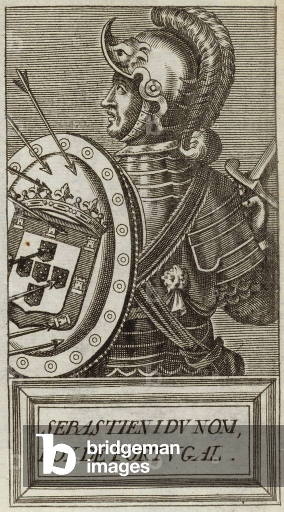 "König Sebastian I. von Portugal (Gravur)" von Andre Thevet