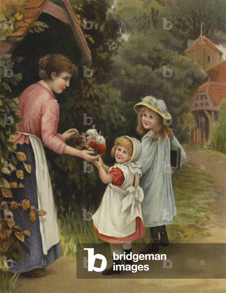 Blumen für Lehrer (chromolitho)
