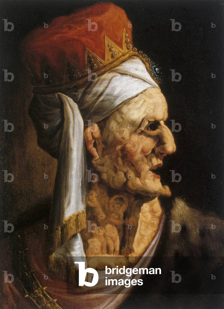 "'Herod' König der Juden (Öl auf Holz)" von Giuseppe Arcimboldo