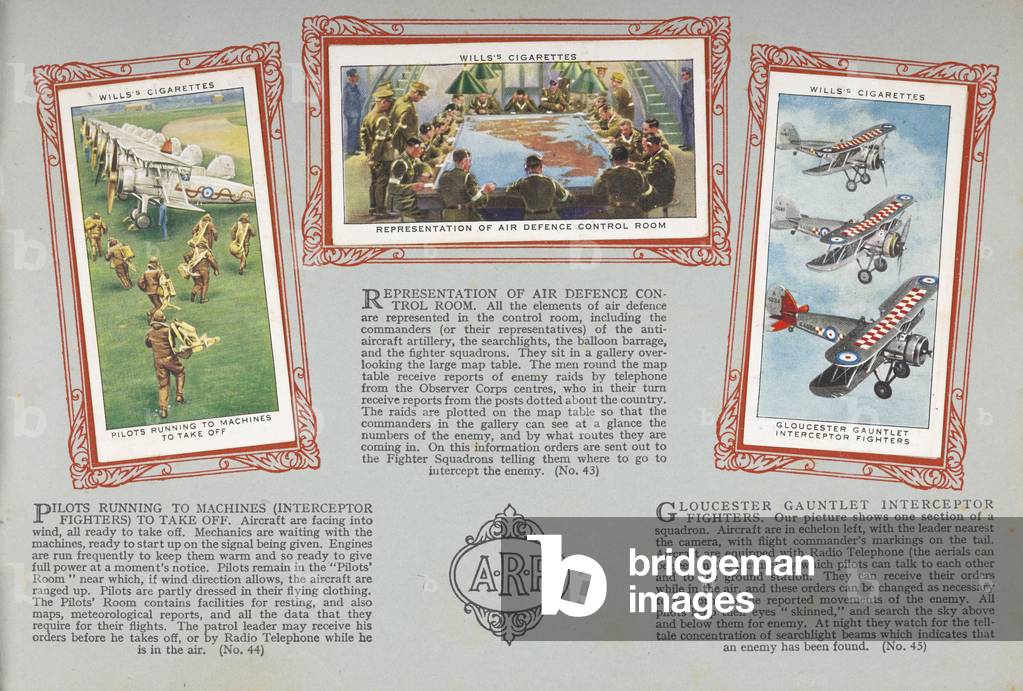 air raid precautions cigarette cards 图像Air raid precautions : an album of cigarette cards of by English School,  (20th century)