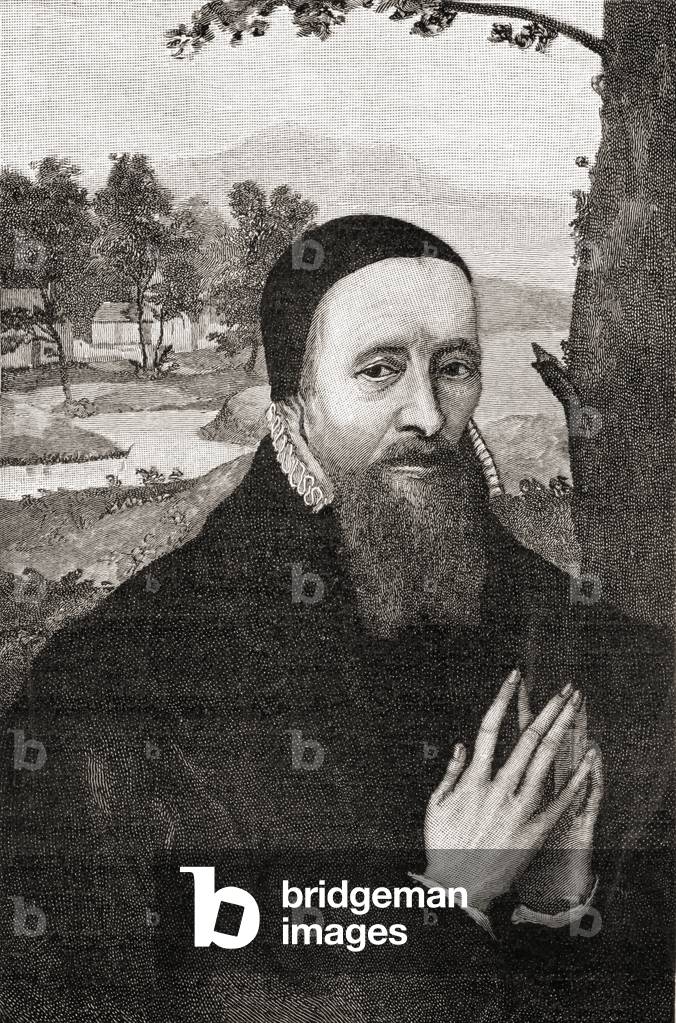 Richard Hooker, sacerdote anglicano e teologo influente, tratto dal libro Short History of the English People 