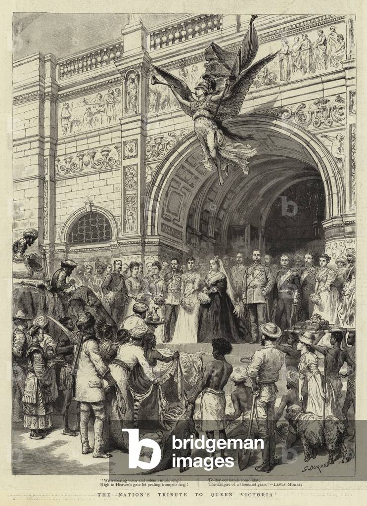 Omaggio della nazione alla regina Vittoria (incisione)