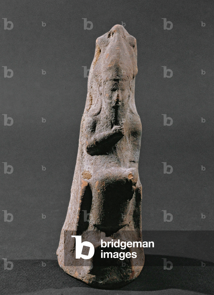 Deity on a throne …