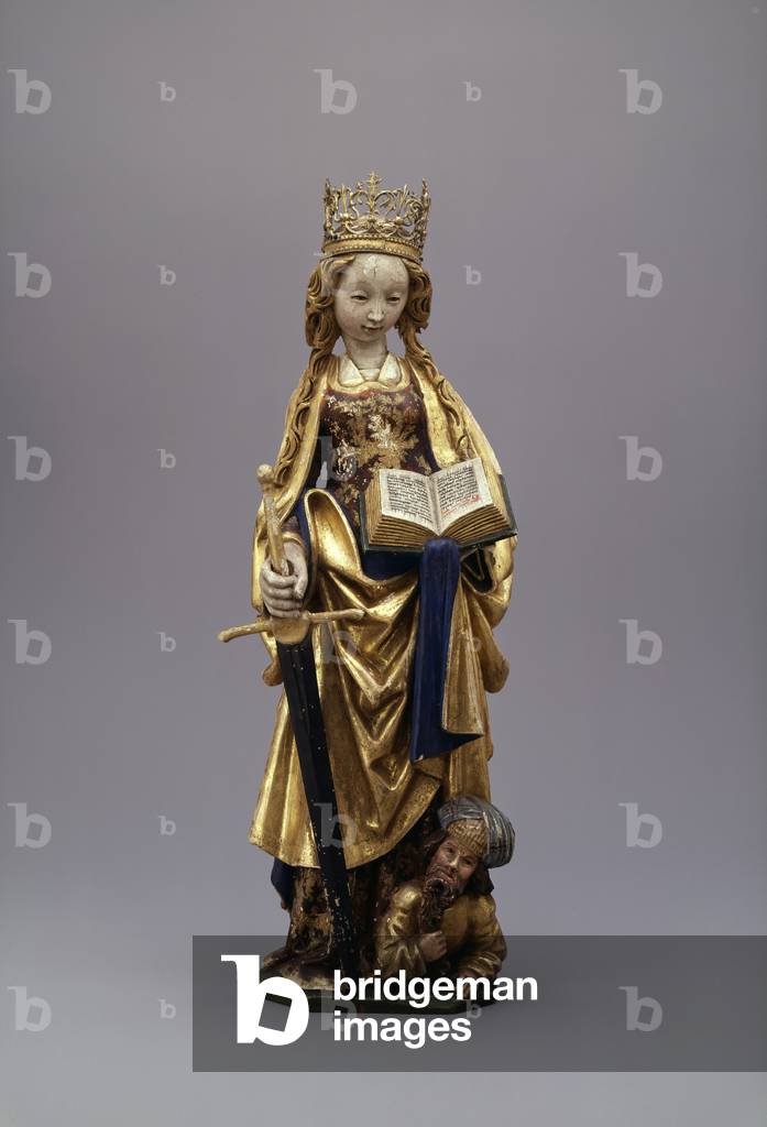 Santa Caterina XVI (legno dorato)